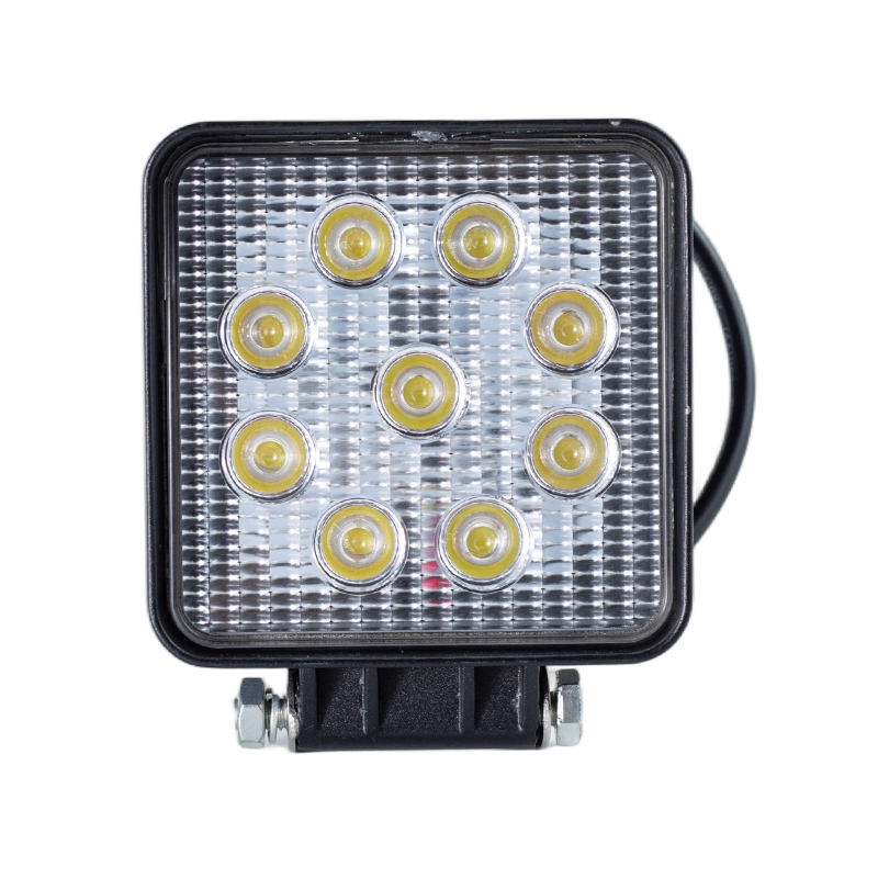 IP67 002 Faro da lavoro quadrato a 9 LED per carichi pesanti per veicoli industriali