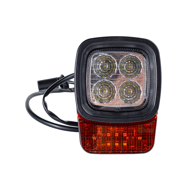 001 Luce combinata multifunzione/faro da lavoro a 4 LED con indicatore di direzione e luce di posizione per carrello elevatore