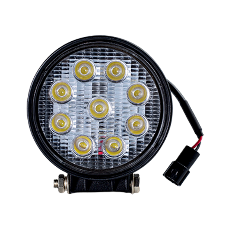 IP67 001 Faro da lavoro rotondo a 9 LED per carichi pesanti per veicoli industriali