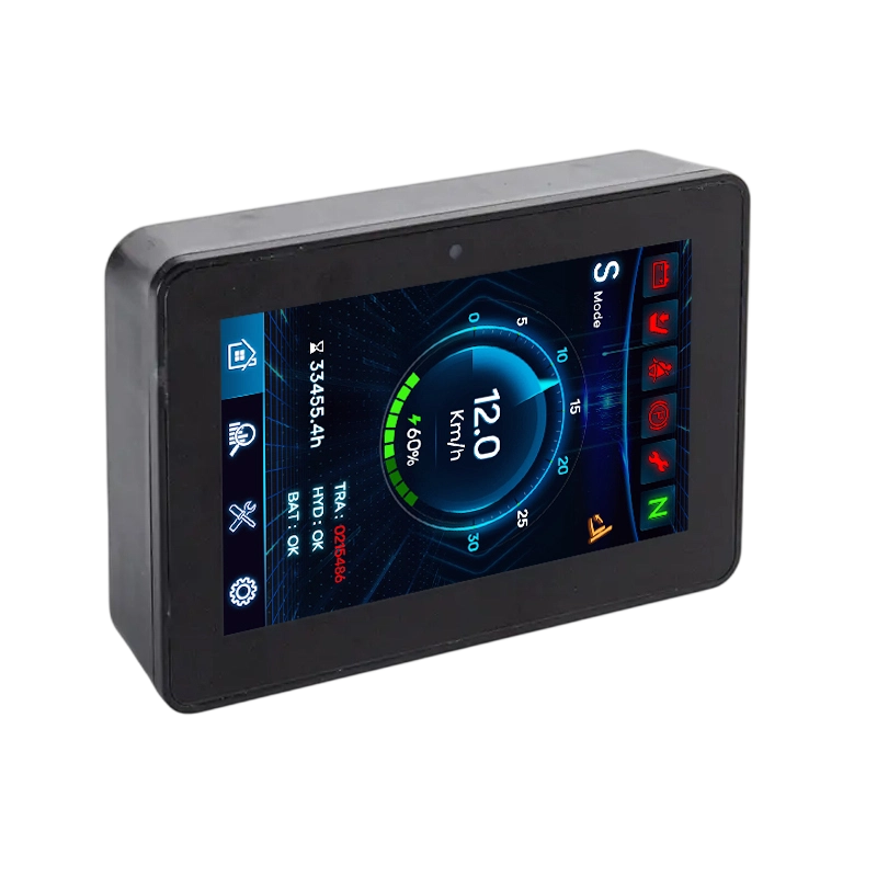 Cruscotto touchscreen verticale CAN 2.0B da 5 pollici per veicoli da costruzione
