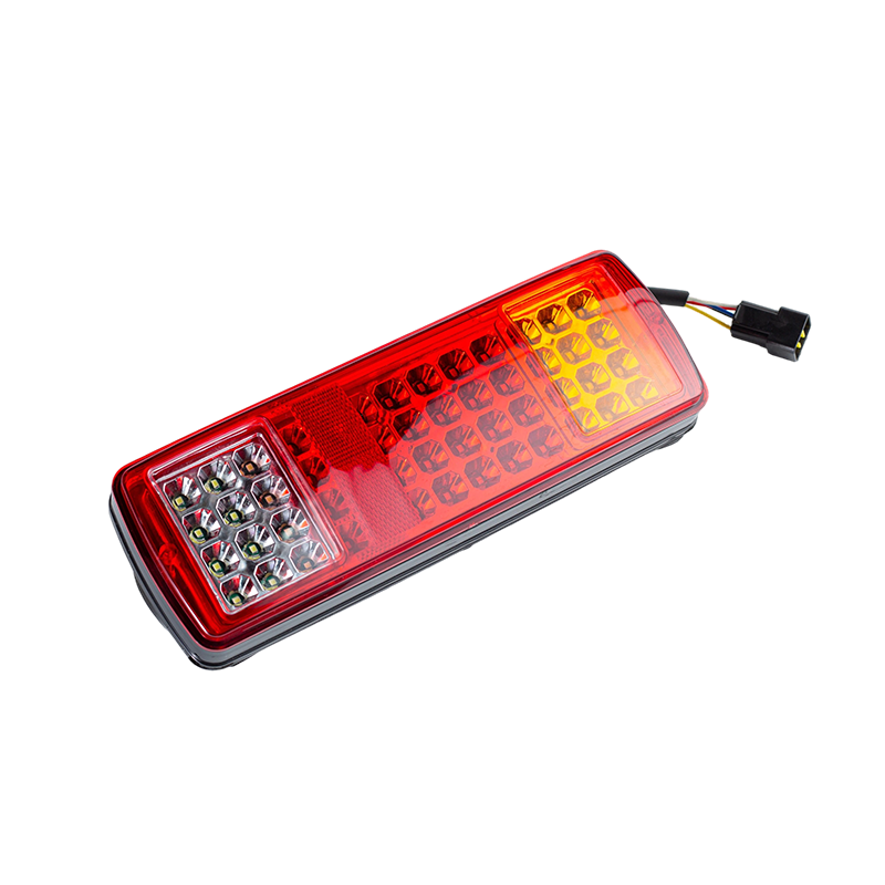 FLDJ-SSWD-002 Fanale posteriore posteriore a LED integrato a 3 colori IP55 6W DC12-24V (indicatore di direzione + luce di posizione + luce di retromarcia)