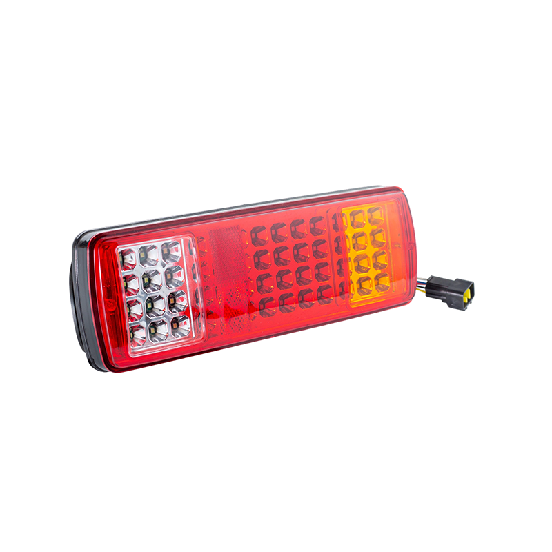 FLDJ-SSWD-002 Fanale posteriore posteriore a LED integrato a 3 colori IP55 6W DC12-24V (indicatore di direzione + luce di posizione + luce di retromarcia)