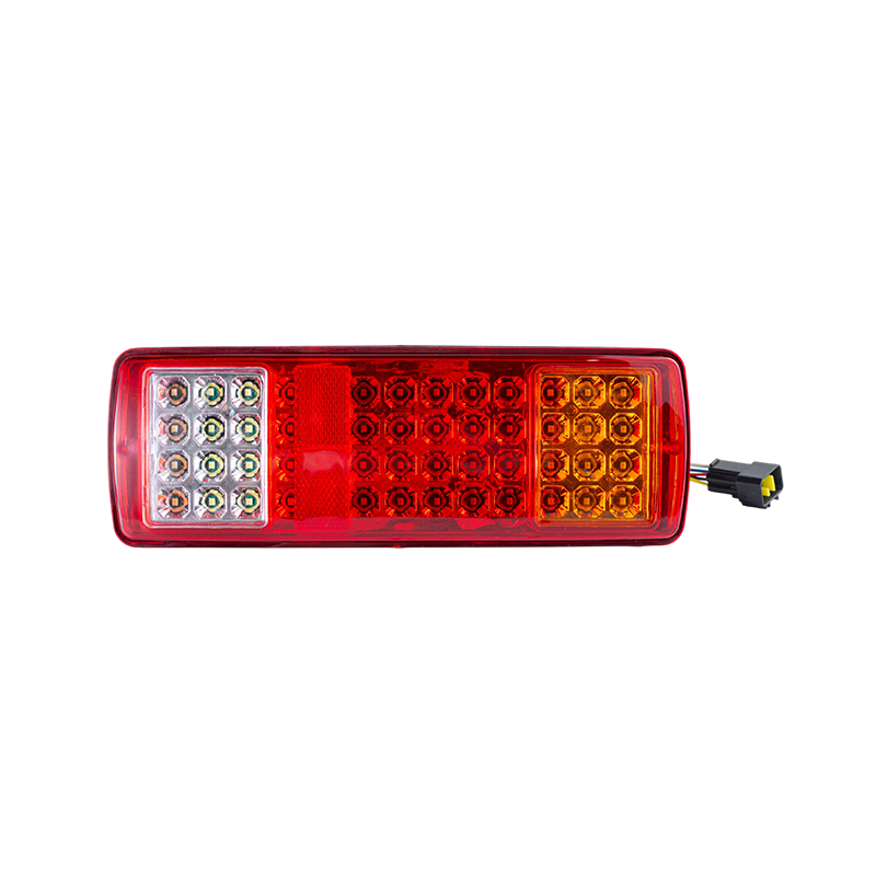 FLDJ-SSWD-002 Fanale posteriore posteriore a LED integrato a 3 colori IP55 6W DC12-24V (indicatore di direzione + luce di posizione + luce di retromarcia)
